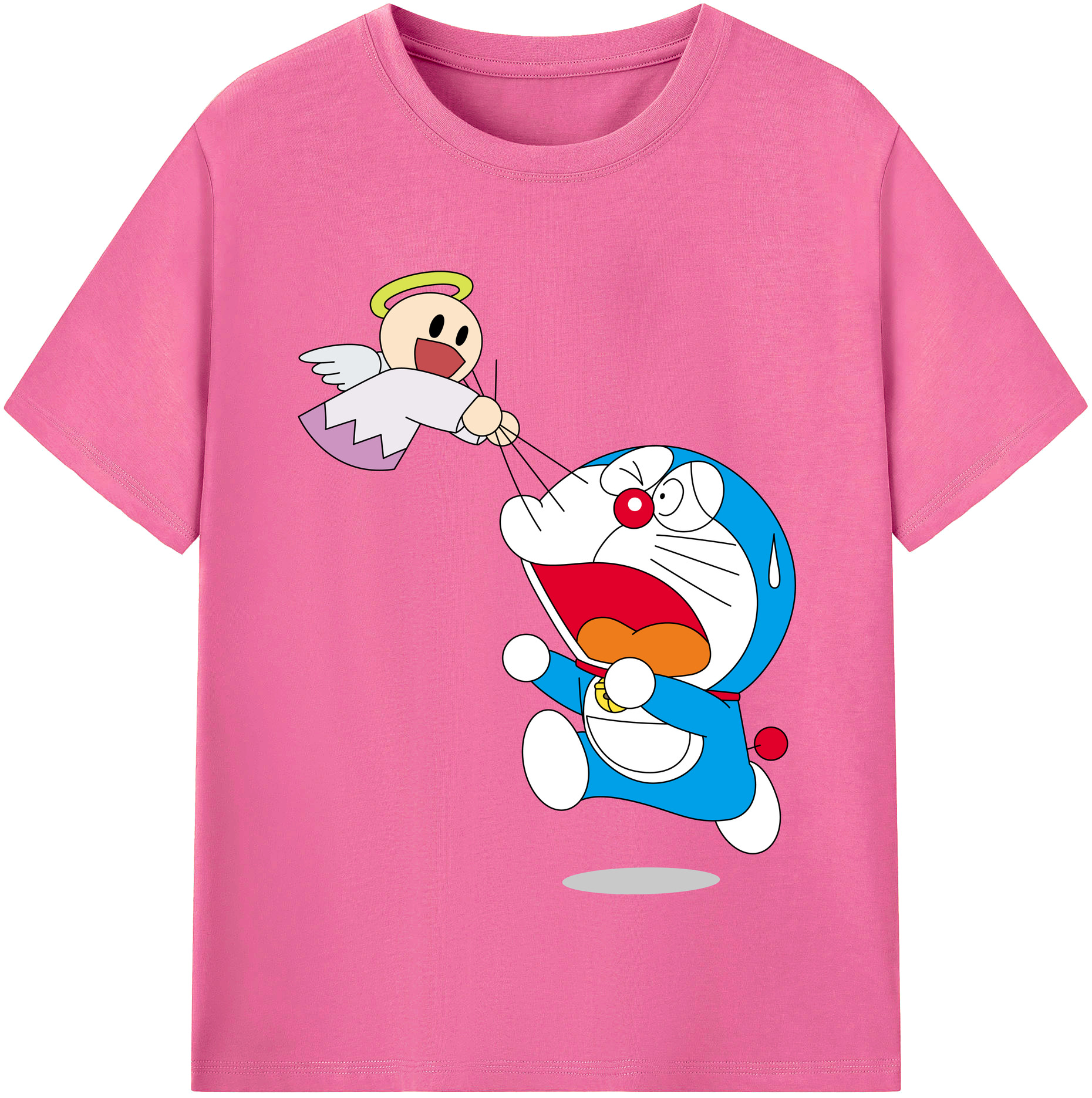 （画像用） ドラえもん Doraemon レディースカジュアルプリントTシャツ（綿100％）